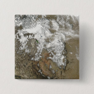 Badge Carré 5 Cm Les crêtes élevées des montagnes rocheuses