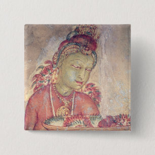 Badge Carré 5 Cm Les demoiselles de nuage, de la forteresse de