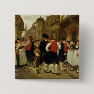 Badge Carré 5 Cm Les employés justes chez Bouxwiller