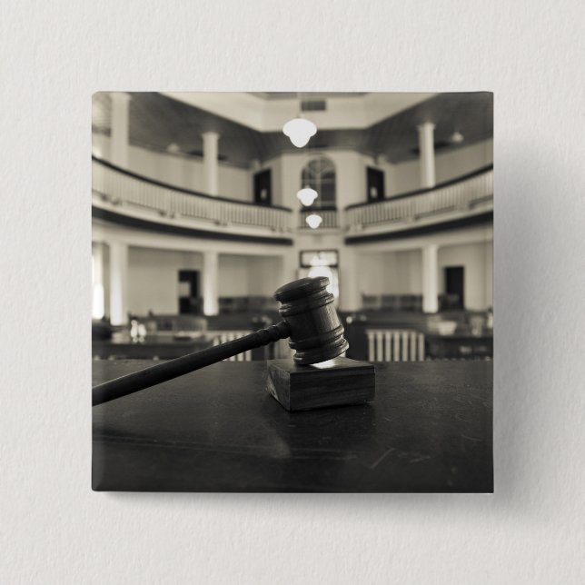 Badge Carré 5 Cm Les Etats-Unis, Alabama, Monroeville. Maison des (Devant)