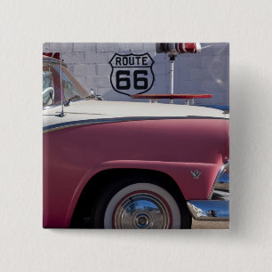 Badge Carré 5 Cm Les Etats-Unis, Arizona, Williams. Droite. 66