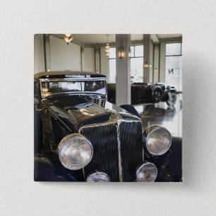 Badge Carré 5 Cm Les Etats-Unis, Indiana, auburn : Auburn, corde,