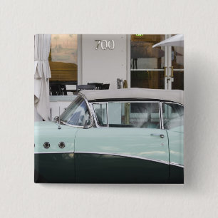 Badge Carré 5 Cm Les Etats-Unis, la Floride, Miami Beach : Beach du