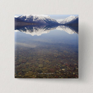 Badge Carré 5 Cm Les Etats-Unis, le Colorado, montagnes se sont