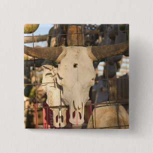 Badge Carré 5 Cm Les Etats-Unis, Nouveau Mexique, Mesilla : Plaza