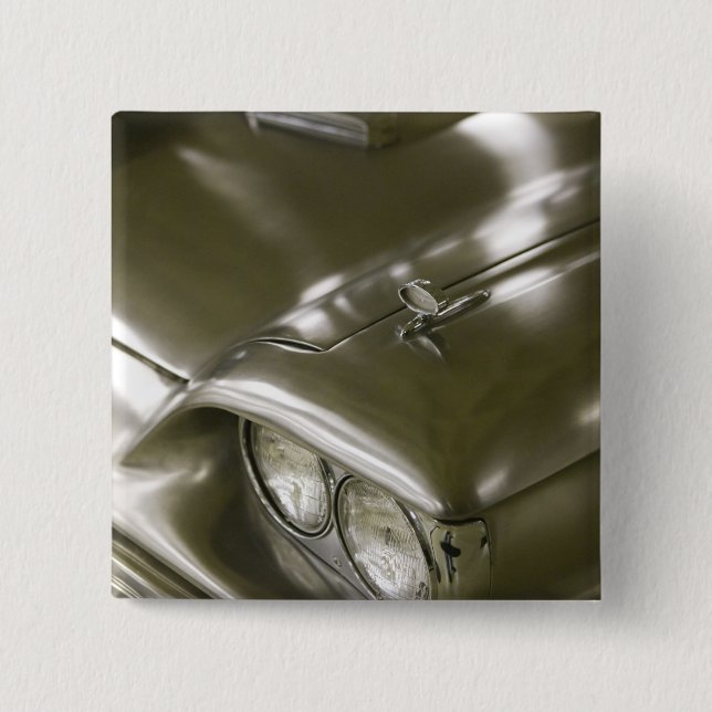 Badge Carré 5 Cm Les Etats-Unis, Ohio, Cleveland : Réservation (Devant)