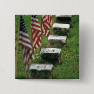 Badge Carré 5 Cm Les Etats-Unis, Pennsylvanie, Gettysburg. Guerre