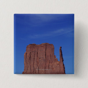 Badge Carré 5 Cm Les Etats-Unis, Utah, vallée de monument, monumen