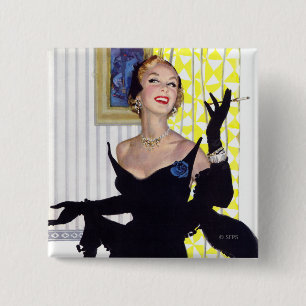 Badge Carré 5 Cm Les femmes intelligentes ont trop 2 ans dangereux