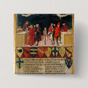 Badge Carré 5 Cm Les finances du Conseil en période de la guerre e