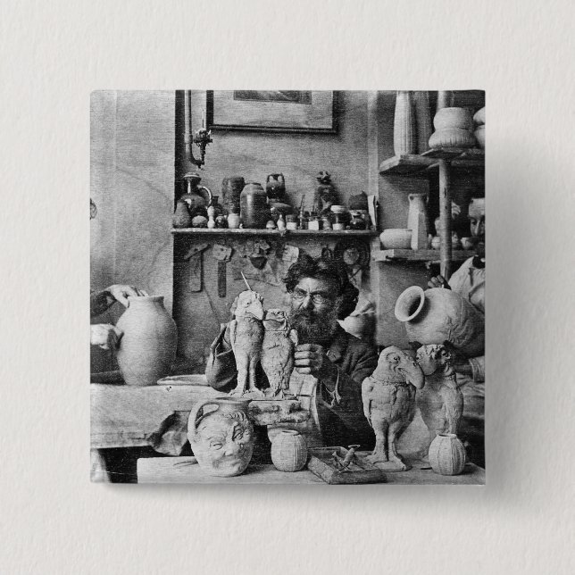 Badge Carré 5 Cm Les frères de Martin (Devant)