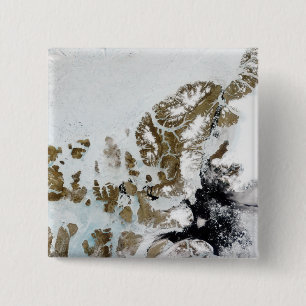 Badge Carré 5 Cm Les îles 2 de la Reine Elizabeth