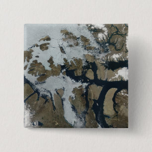 Badge Carré 5 Cm Les îles Reine-Élisabeth