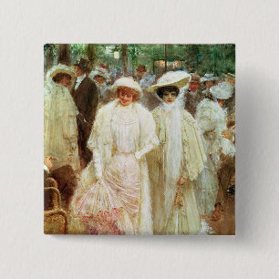 Badge Carré 5 Cm Les jardins de Paris