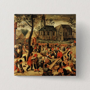 Badge Carré 5 Cm Les jeux des enfants