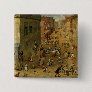 Badge Carré 5 Cm Les jeux des enfants : détail de main droite