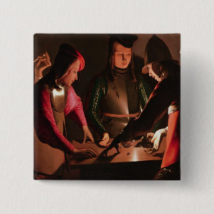 Badge Carré 5 Cm Les joueurs de matrices