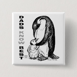 Badge Carré 5 Cm Les papas connaissent mieux