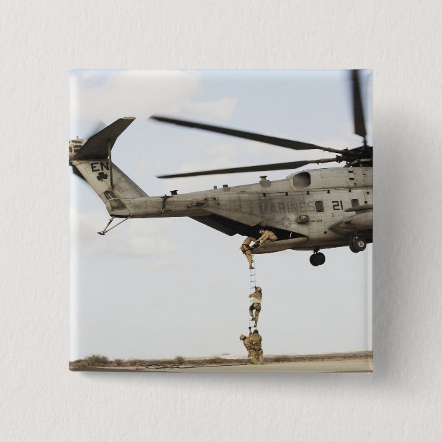 Badge Carré 5 Cm Les pararémen de la Force aérienne conduisent un i (Devant)