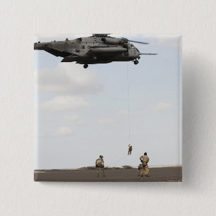 Badge Carré 5 Cm Les pararescuemen de l'Armée de l'Air conduisent
