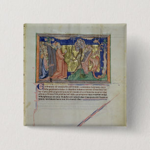 Badge Carré 5 Cm Les personnes adorant la bête et