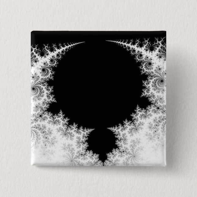 Badge Carré 5 Cm Les pins (Devant)