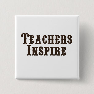 Badge Carré 5 Cm Les professeurs inspirent