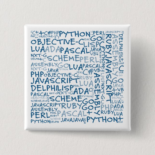 Badge Carré 5 Cm Les programmeurs ont des qualifications de (Devant)
