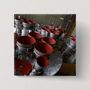 Badge Carré 5 Cm Les propulseurs du Soyouz TMA-14 vaisseau spatial