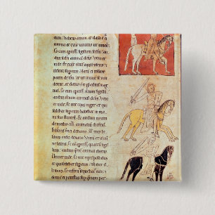 Badge Carré 5 Cm Les quatre cavaliers de l'apocalypse