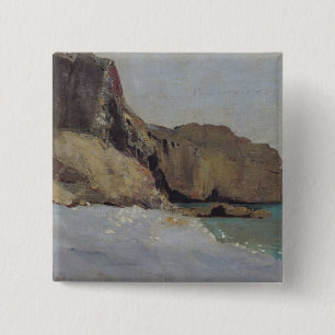 Badge Carré 5 Cm Les roches chez Vallieres, près de Royan