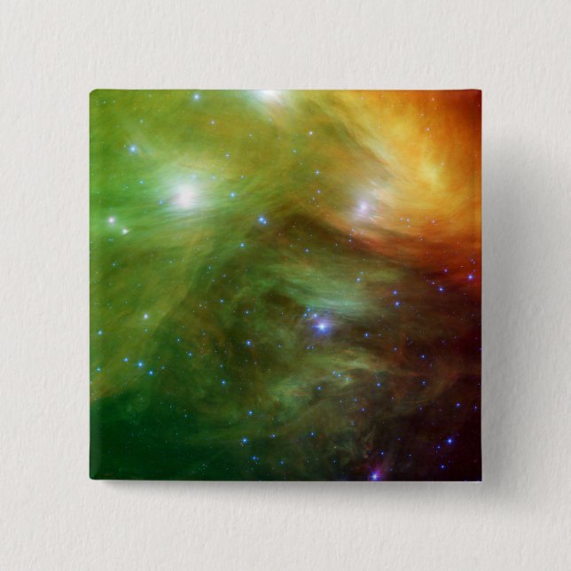 Badge Carré 5 Cm Les Sept Soeurs, également appelées Pléiades (Devant)