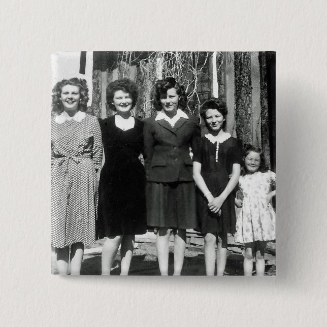 Badge Carré 5 Cm Les soeurs (Devant)