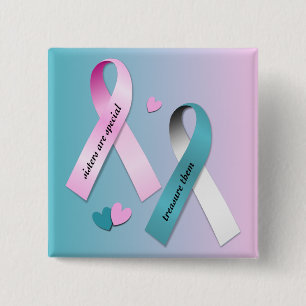 Badge Carré 5 Cm Les soeurs sont spéciales