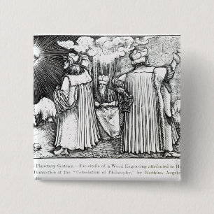 Badge Carré 5 Cm Les systèmes planétaires