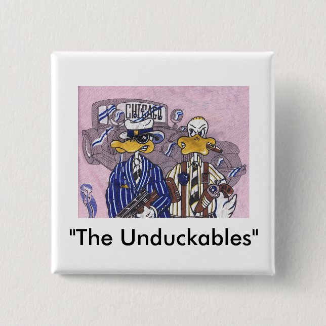 Badge Carré 5 Cm Les Unduckables (Devant)