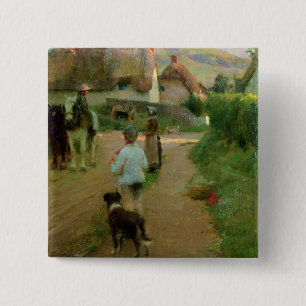 Badge Carré 5 Cm Les vagabonds, 1888 (huile sur la toile)