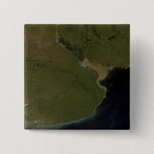 Badge Carré 5 Cm L'estuaire de Rio de la Plata