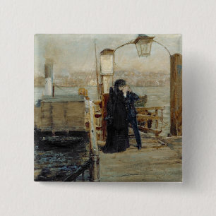 Badge Carré 5 Cm L'étape d'atterrissage