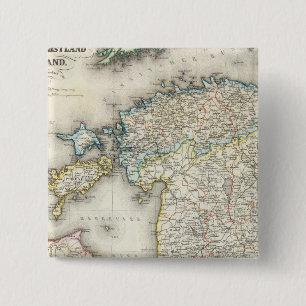 Badge Carré 5 Cm Lettonie, Estonie