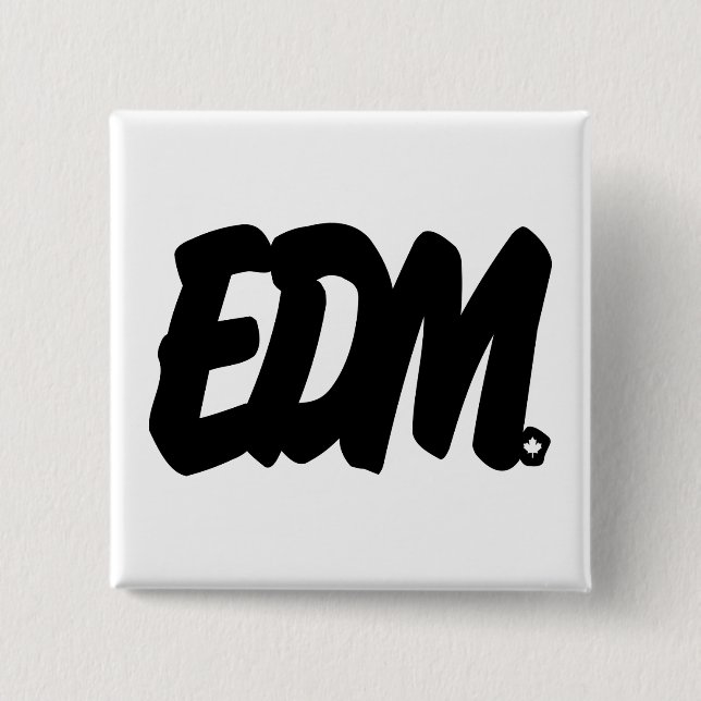 Badge Carré 5 Cm Lettres d'EDM (Devant)