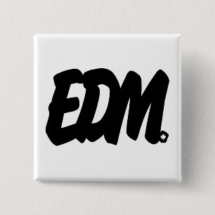 Badge Carré 5 Cm Lettres d'EDM