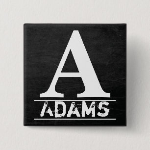 Badge Carré 5 Cm Lettres Monogrammes de tableau de bord