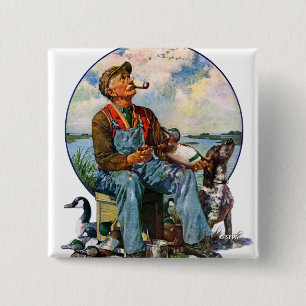 Badge Carré 5 Cm leurres