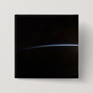 Badge Carré 5 Cm Lever du soleil vu dans l'espace