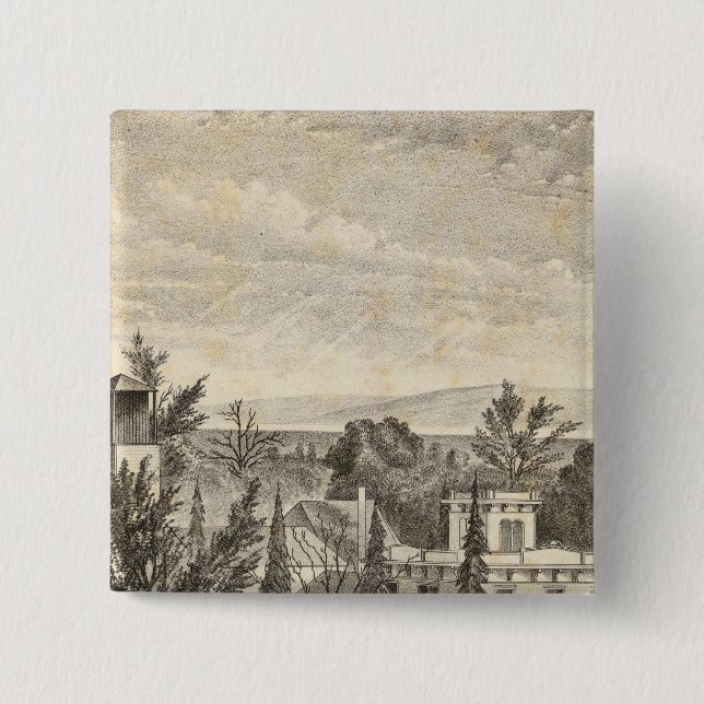 Badge Carré 5 Cm Lewelling res, ferme (Devant)