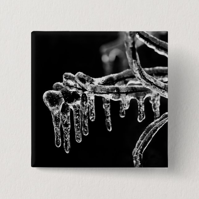 Badge Carré 5 Cm l'hiver (Devant)