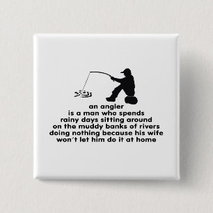 Badge Carré 5 Cm L'humoriste Angler
