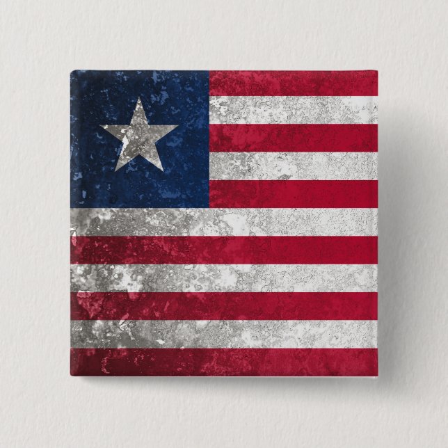 Badge Carré 5 Cm Libéria (Devant)