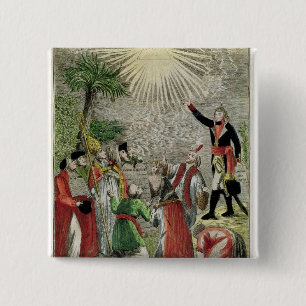 Badge Carré 5 Cm Liberté de culte